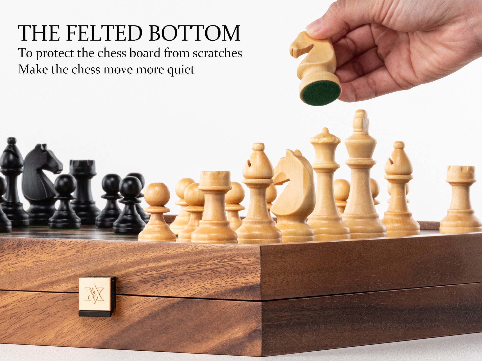 A&A 16'' Premium Wooden 3-in-1 Combination Game Set