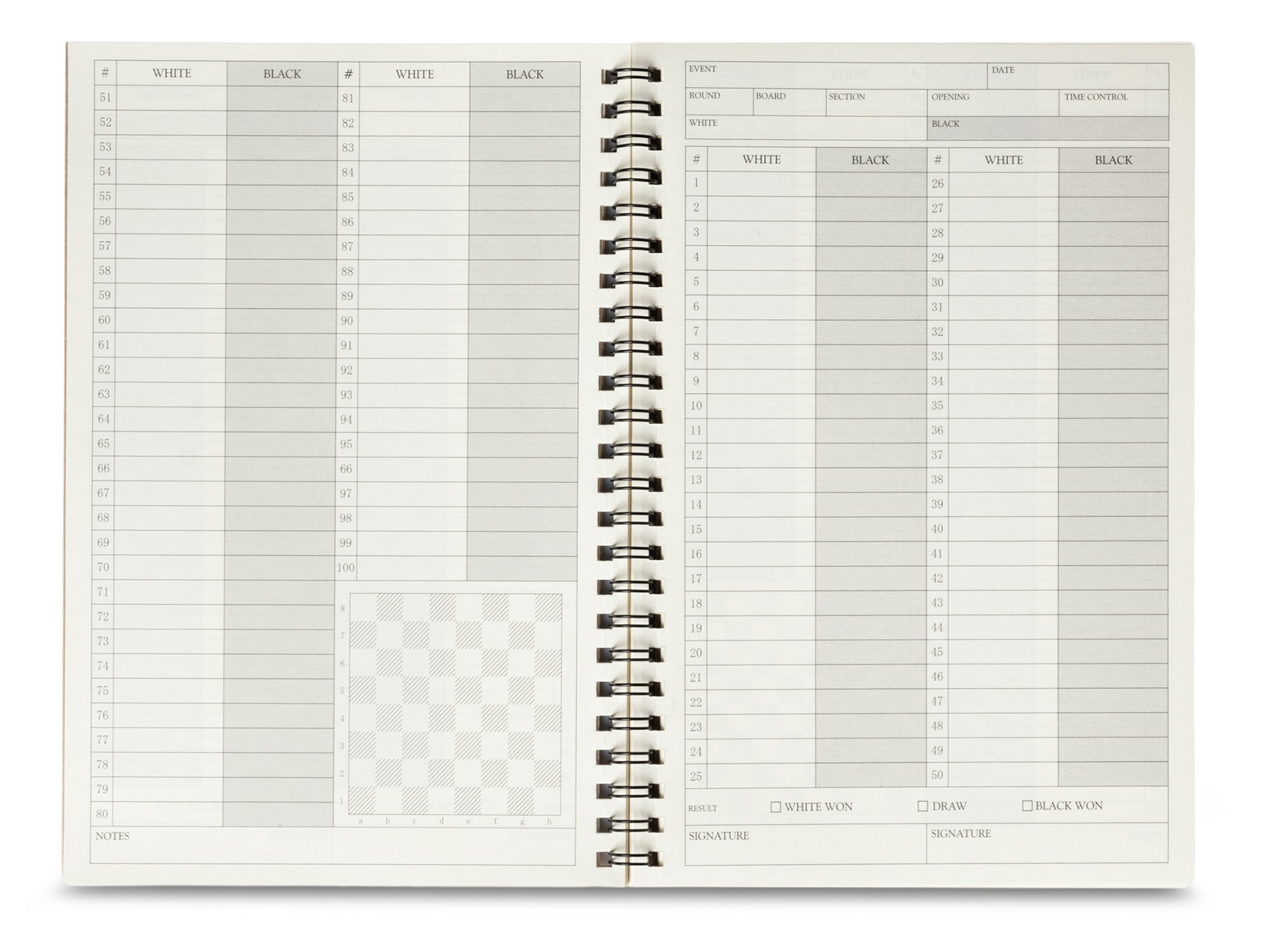 A&A Chess Games ScoreBook / 2 Pack