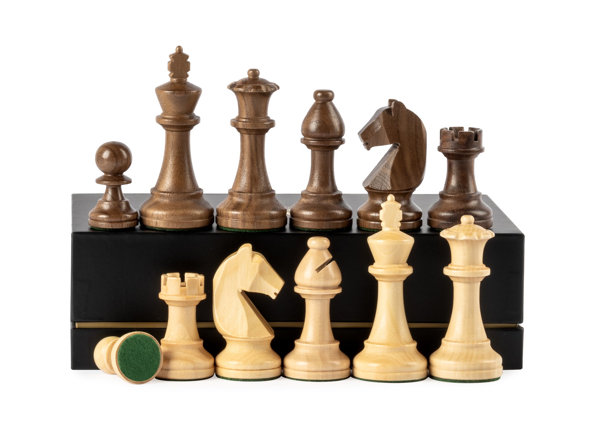 Walnut Wood Chess Pieces