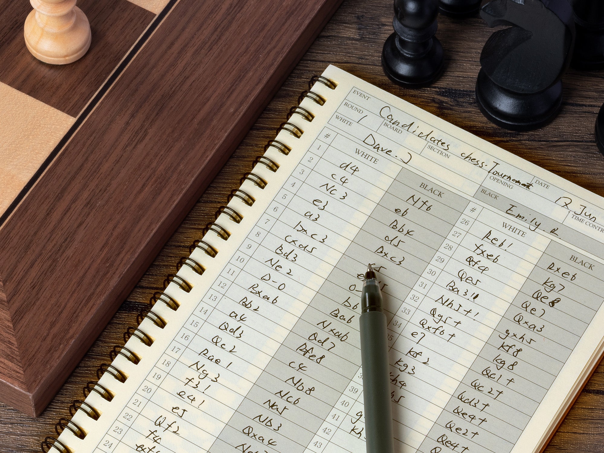 A&A Chess Games ScoreBook / 2 Pack
