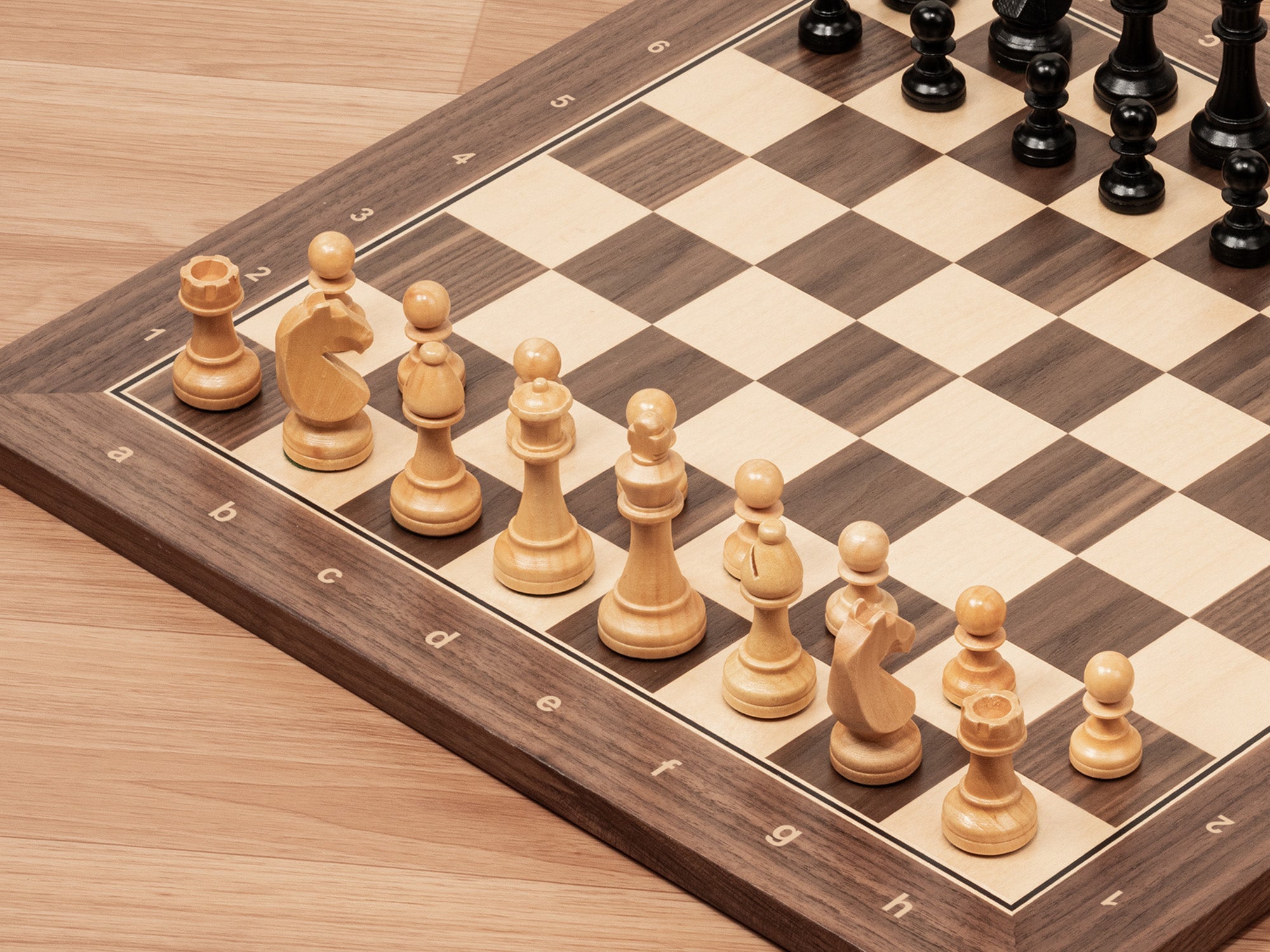 A&A Walnut & Maple Inlaid Wooden Chess Boards
