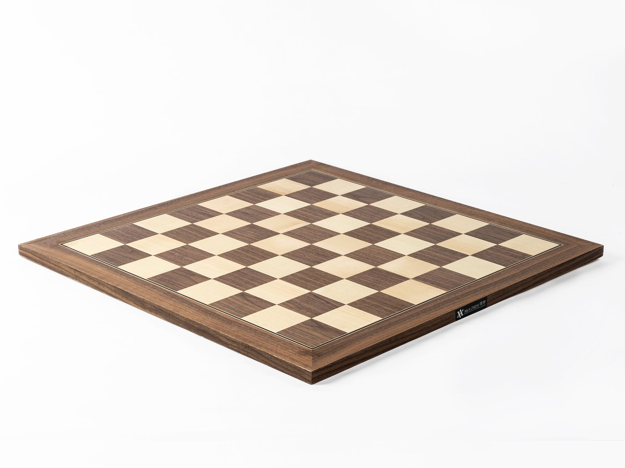 A&A Walnut & Maple Inlaid Wooden Chess Boards