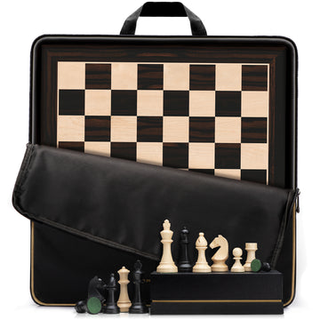 A&A 21.25" Professional Wooden Tournament Chess Board/African Palisander & Maple Inlaid / 2.0" Squares w/o Notation