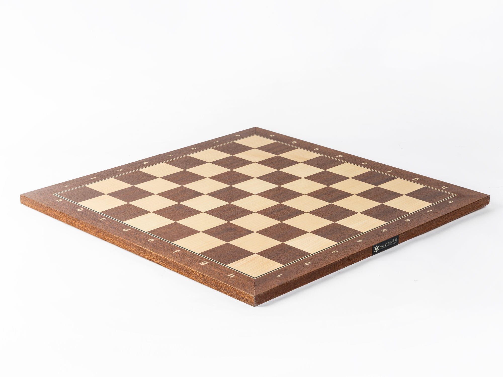 A&A  Mahogany & Maple Inlaid Wooden Chess Boards