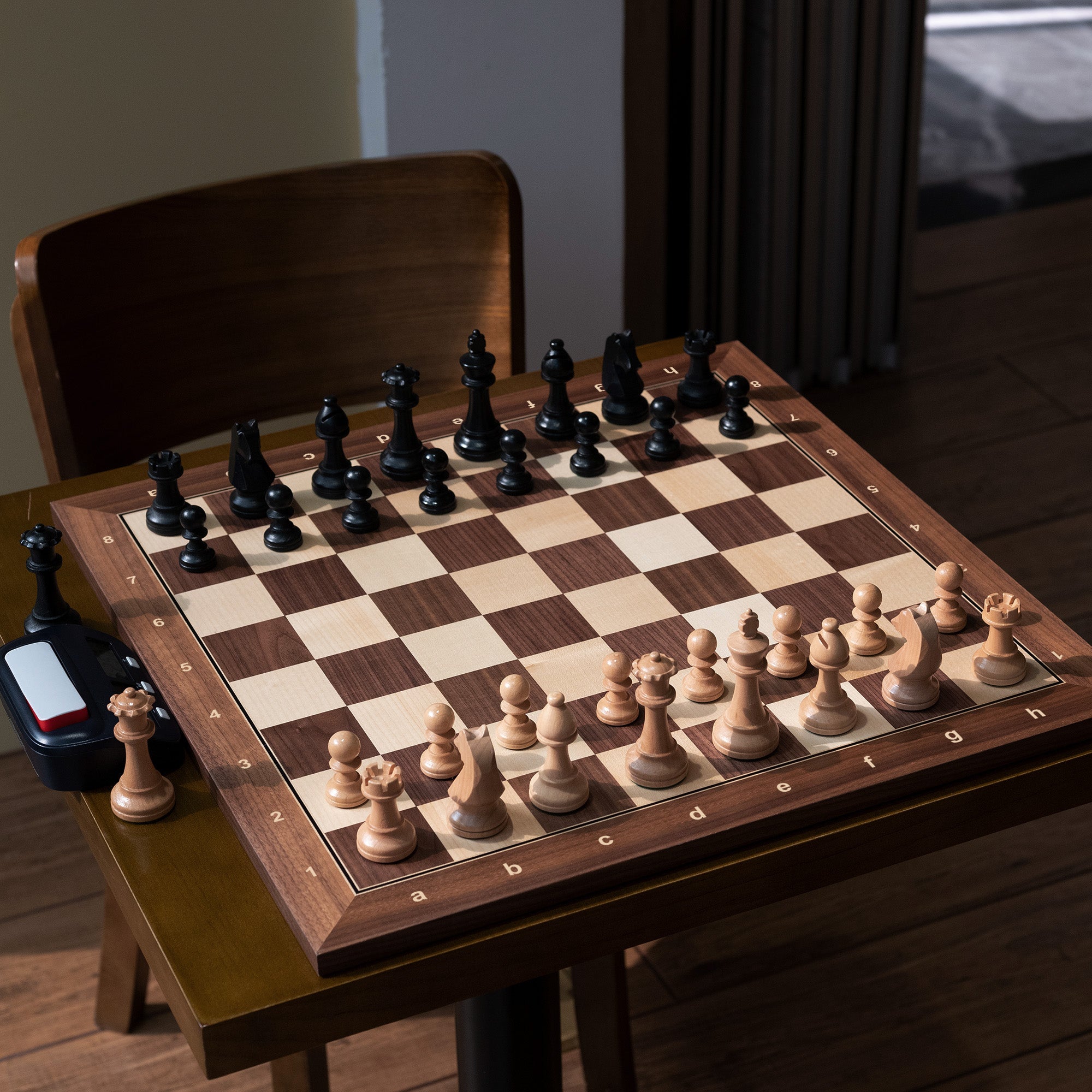 A&A Walnut & Maple Inlaid Wooden Chess Boards