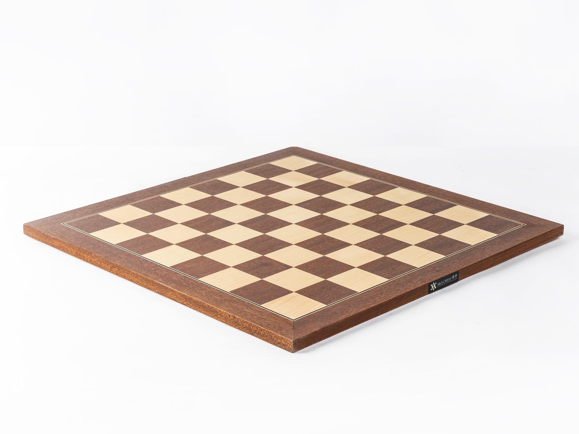 A&A  Mahogany & Maple Inlaid Wooden Chess Boards