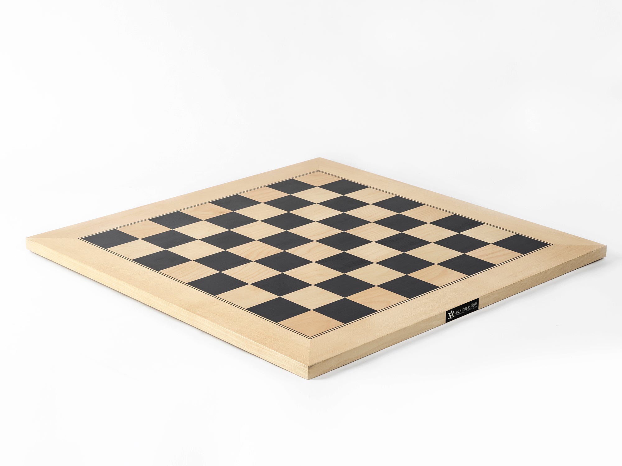 A&A  Ebony Wood & Maple Inlaid Wooden Chess Boards