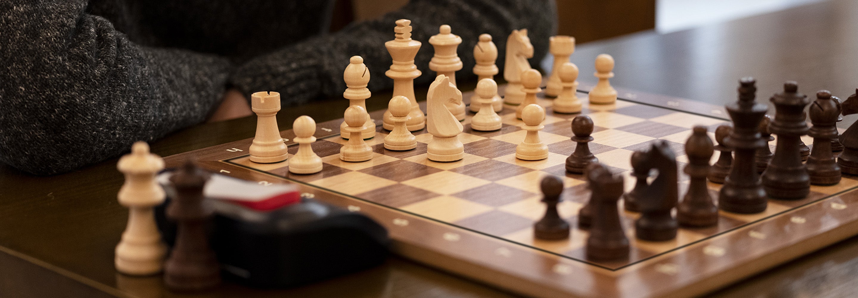 Wooden Traveling Chess and Checkers Set