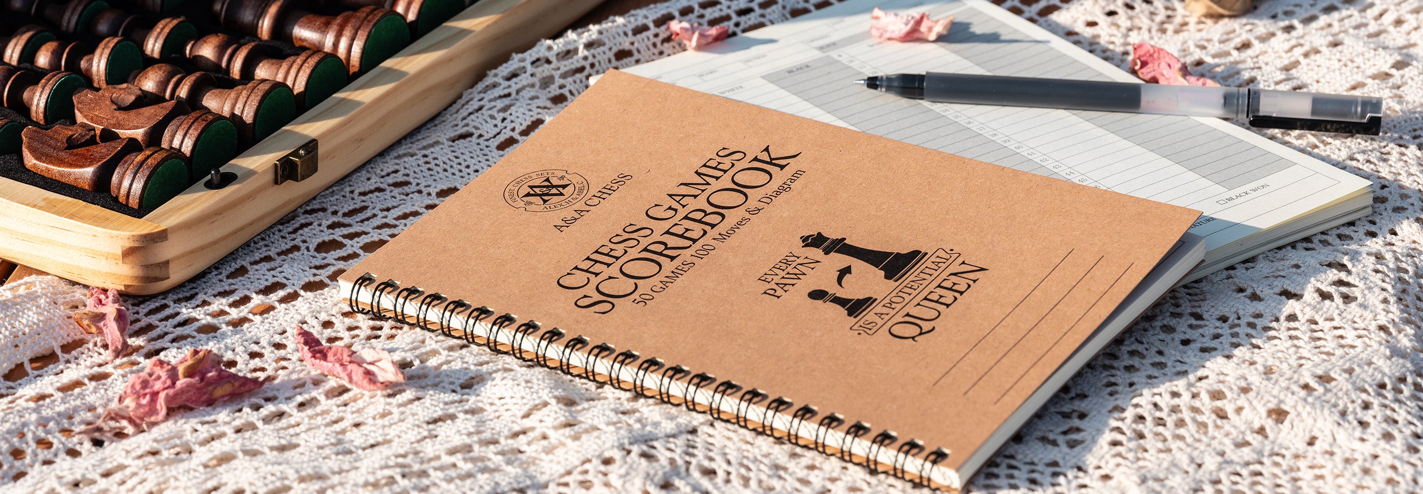 chess game score book/2 pack