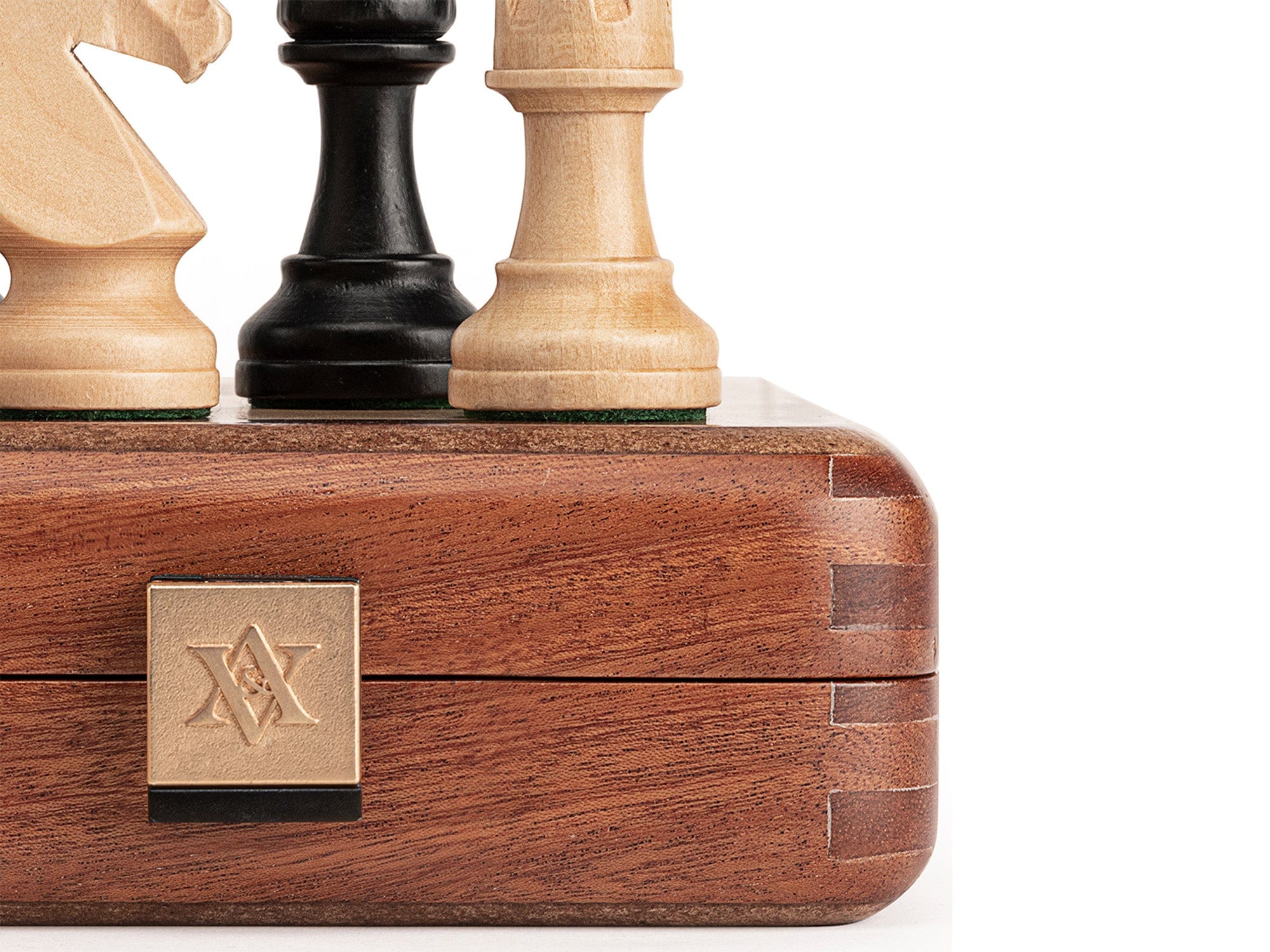 A&A CHESS CHESS A&A 15'' Premium Mahogany Wood Folding Chess Set